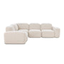 Muse 4 Piece Modular Sofa - Bronte Whipped Cream