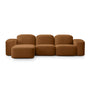 Muse 3 Seat LAF Modular Chaise Sofa - Malibu Cognac