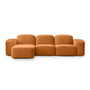 Muse 3 Seat LAF Modular Chaise Sofa - Malibu Caramel