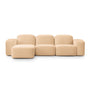Muse 3 Seat LAF Modular Chaise Sofa - Malibu Dune
