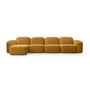 Muse 4 Seat LAF Modular Chaise Sofa - Malibu Almond