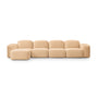 Muse 4 Seat LAF Modular Chaise Sofa - Malibu Dune