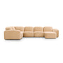 Muse 5 Piece RAF Modular Chaise Sofa - Malibu Dune