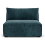 Daphne 3 Seater Modular Sofa Left Chaise - Lux Shadow Blue Velvet