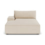Daphne Boucle 1 Seater Left Chaise Modular Sofa - Sand Dune