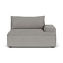 Daphne Boucle 1 Seater Right Arm Modular Sofa - Warm Grey