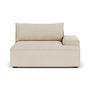 Daphne Boucle 1 Seater Right Arm Modular Sofa - Sand Dune