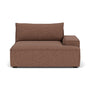 Daphne Boucle 1 Seater Right Arm Modular Sofa - Rust