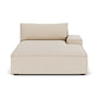 Daphne Boucle 1 Seater Right Chaise Modular Sofa - Sand Dune