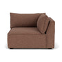 Daphne Boucle 1 Seater Right Corner Modular Sofa - Rust