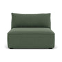 Daphne Fabric 1 Seater Modular Piece (Armless) - Dark Green
