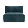 Daphne Fabric 1 Seater Modular Piece (Armless) - Dust Blue