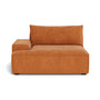 Daphne Fabric 1 Seater Left Arm Modular Sofa - Amber