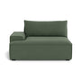 Daphne Fabric 1 Seater Left Arm Modular Sofa - Dark Green