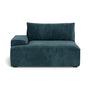 Daphne Fabric 1 Seater Left Arm Modular Sofa - Dust Blue