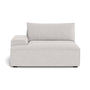 Daphne Fabric 1 Seater Left Arm Modular Sofa - Cool Grey Weave