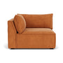 Daphne Fabric 1 Seater Left Corner Modular Sofa - Amber