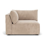 Daphne Fabric 1 Seater Left Corner Modular Sofa - Danny Cream