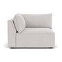 Daphne Fabric 1 Seater Left Corner Modular Sofa - Cool Grey Weave