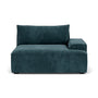 Daphne Fabric 1 Seater Right Arm Modular Sofa - Dust Blue