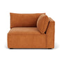 Daphne Fabric 1 Seater Right Corner Modular Sofa - Amber