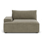 Daphne Velvet 1 Seater Left Arm Modular Sofa - Sage Velvet Cord