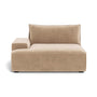 Daphne Velvet 1 Seater Left Arm Modular Sofa - Sapphire