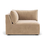 Daphne Velvet 1 Seater Left Corner Modular Sofa - Sapphire