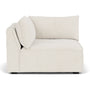 Daphne Velvet 1 Seater Left Corner Modular Sofa - Velvet Dune Cord