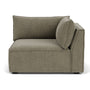 Daphne Velvet 1 Seater Right Corner Modular Sofa - Sage Velvet Cord