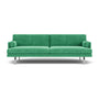 Ernest 3 Seater Sofa - Moss Grass Green Fabric