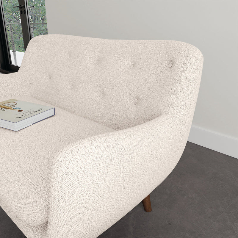 Maya Cream Boucle / Walnut Natural