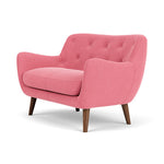 Firenze Bubblegum Fabric / Walnut Natural