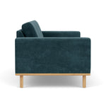 Danny Dust Blue Textured Weave / Oak