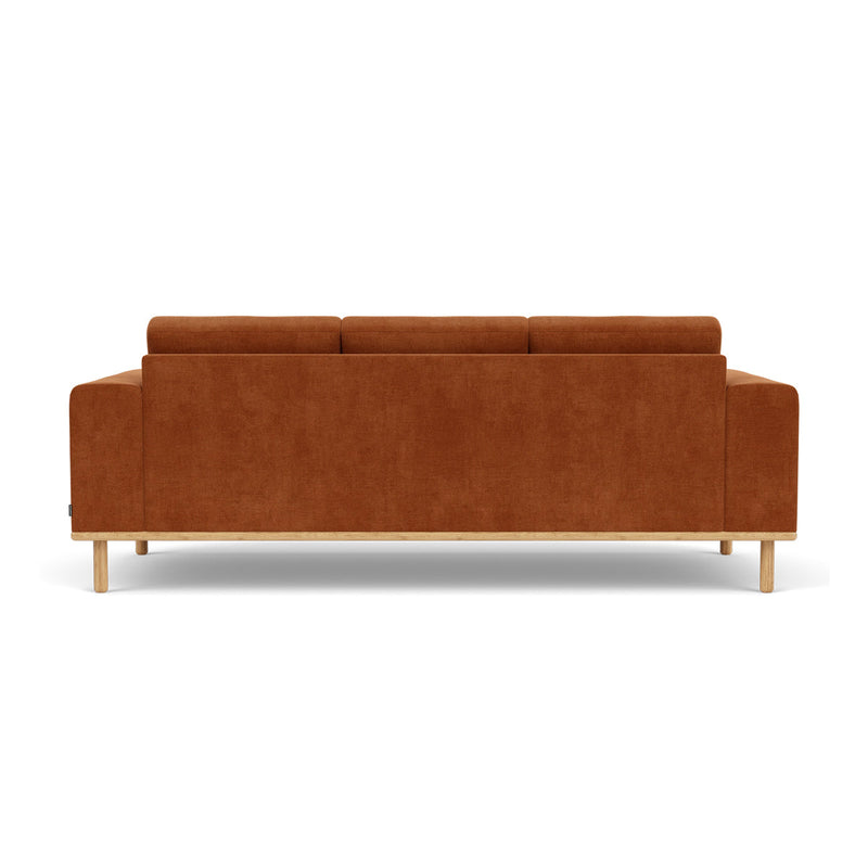 Moss Rust Fabric / Oak