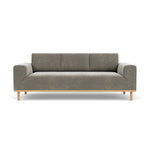 Planet Grey Green Fabric / Oak