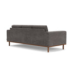 Danny Steel Grey Textured Weave / Walnut Natural