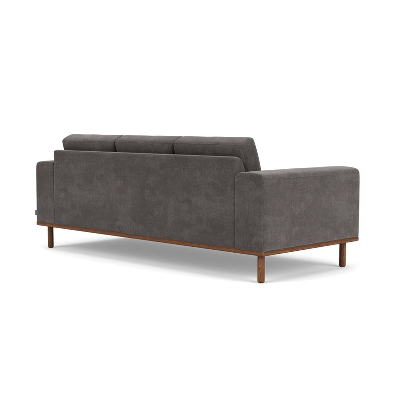 Danny Steel Grey Textured Weave / Walnut Natural