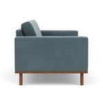 Forest Dust Blue Fabric / Walnut Natural