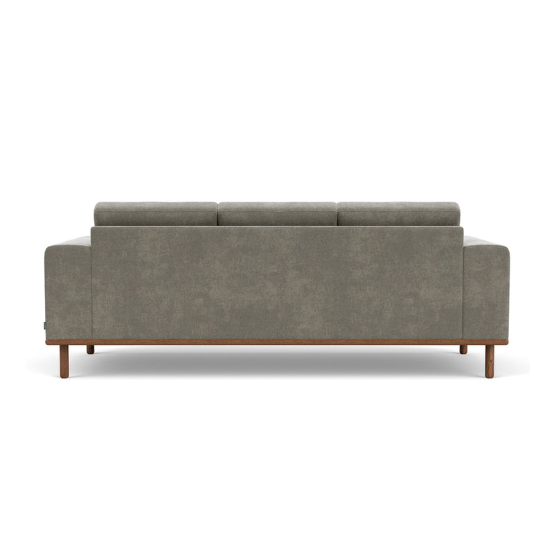 Planet Grey Green Fabric / Walnut Natural