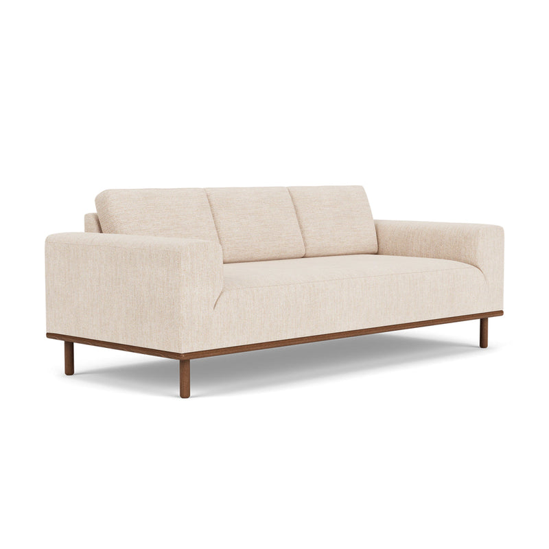 Vega Cream Textured Weave / Walnut Natural