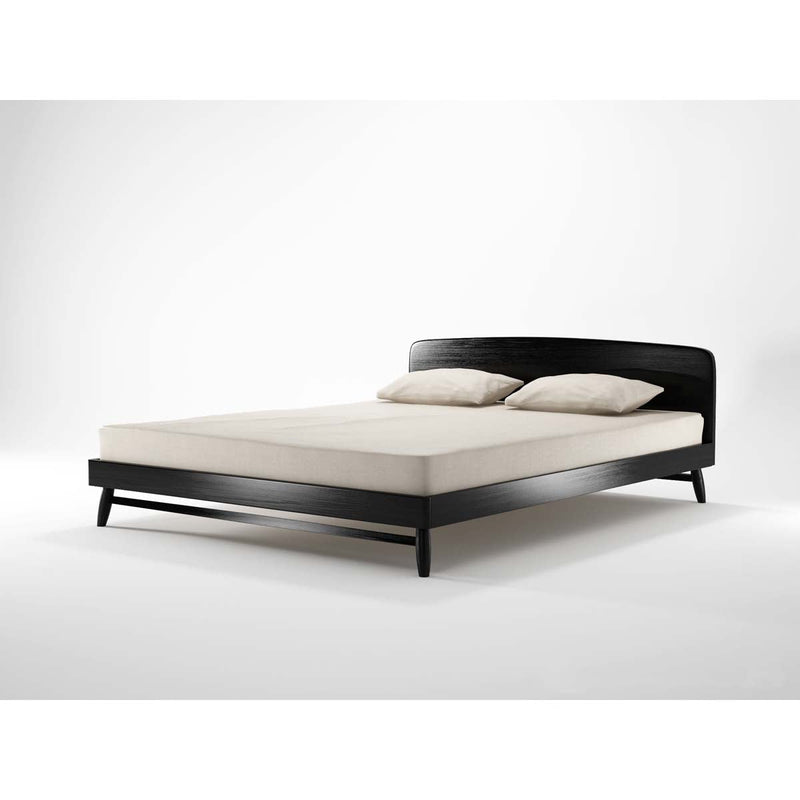 Twist Bed (Oak, Satin Black)