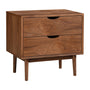 Luna Bedside Table - Walnut